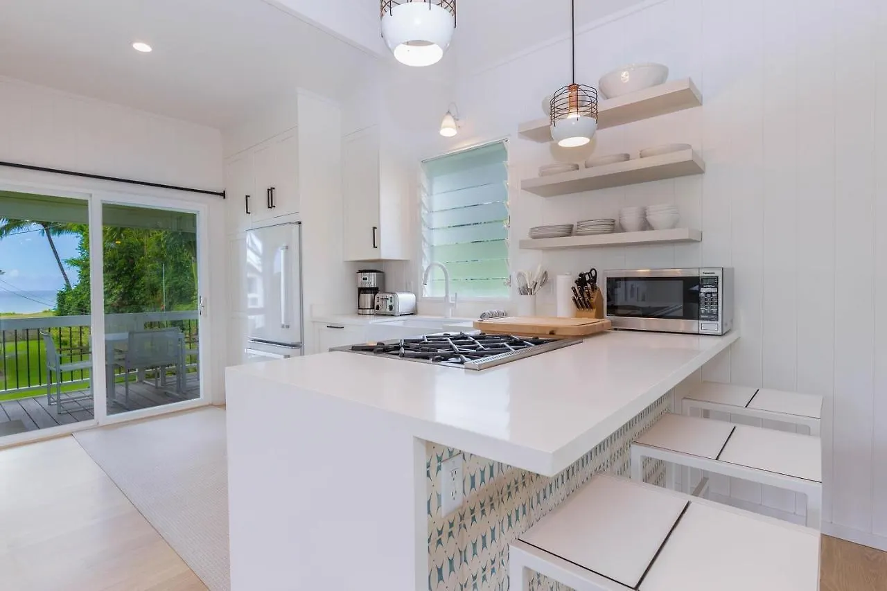 Hanalei Beachfront Cottage Home 美国